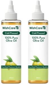WishCare Cold Pressed Olive Oil - 100% Pure & Hexane Free - Pack of 2 ...