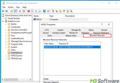 Active Directory BitLocker Recovery 的图像结果