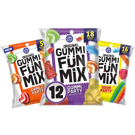 Buy Original Gummi Fun Mix Gummy Candy Snacks Pack with Party, Variety ...