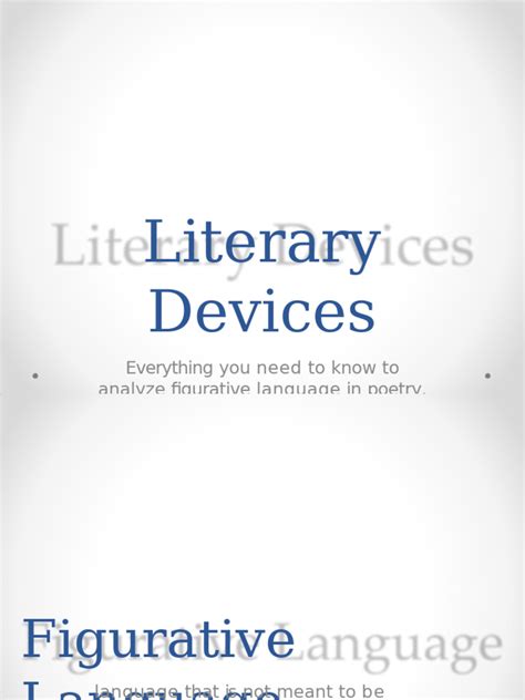 Image result for Literary Devices PDF