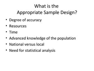 Image result for Both for Sampling Sample Design