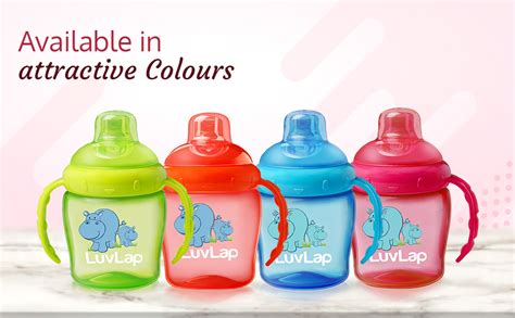 Buy Luvlap Hippo Spout Sipper for Infant/Toddler, 225ml, Anti-Spill ...
