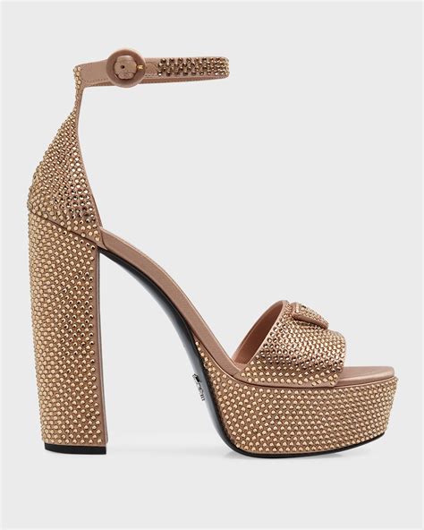 Prada Ankle-Strap Platform Sandals | Neiman Marcus