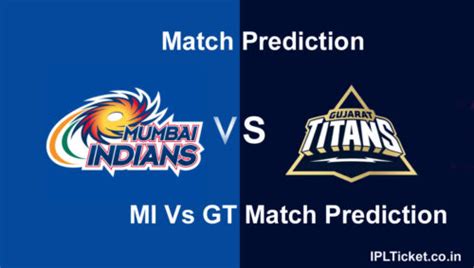 IPL 2025 : MI vs GT Match Prediction, Playing11 Fantasy Tips, Match ...