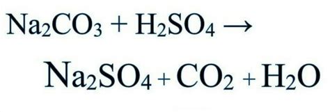 reaction of sodium Carbonate with sulphuric acid - Brainly.in