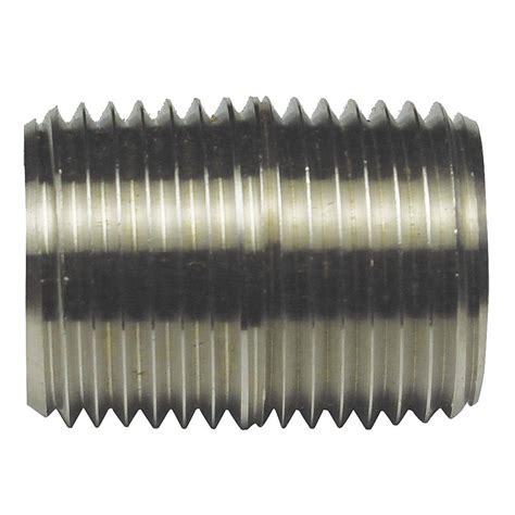 Rigid Nipple,Thread,304 SS,2-1/2inL : Amazon.in: Industrial & Scientific