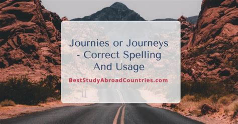 What Is Plural For Journey at Anne Duncan blog
