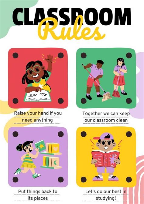 Classroom Rules Poster 的图像结果