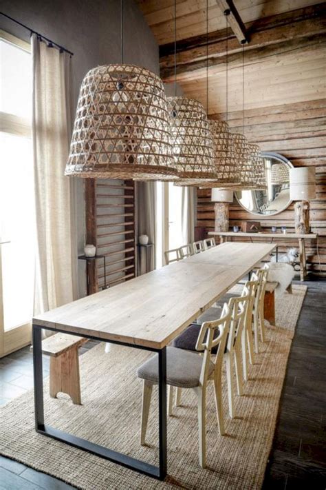 rustic bohemian dining room