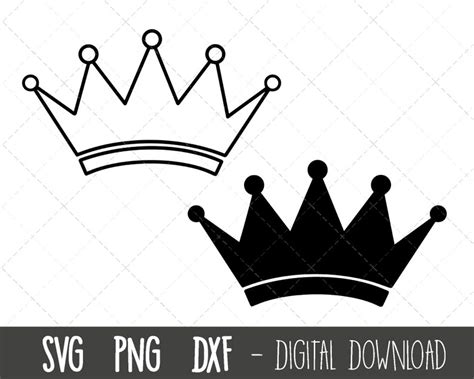 Buy Crown SVG King Svg Queen Svg Tiara Svg Crown Clipart Online in ...