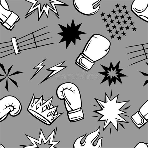 Cartoon Boxing Pattern 的图像结果