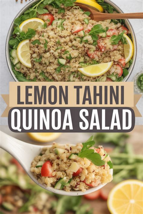 Lemon Tahini Quinoa Salad