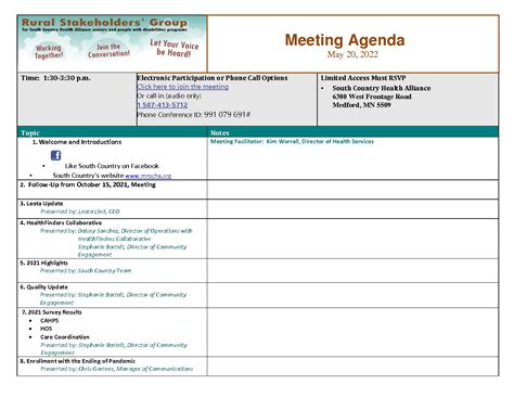 Agenda_05_2022 – South Country Health Alliance