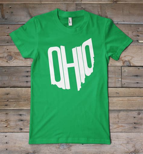 Green & White Ohio State Shirt | Ohio shirt, State shirts, Ohio state ...