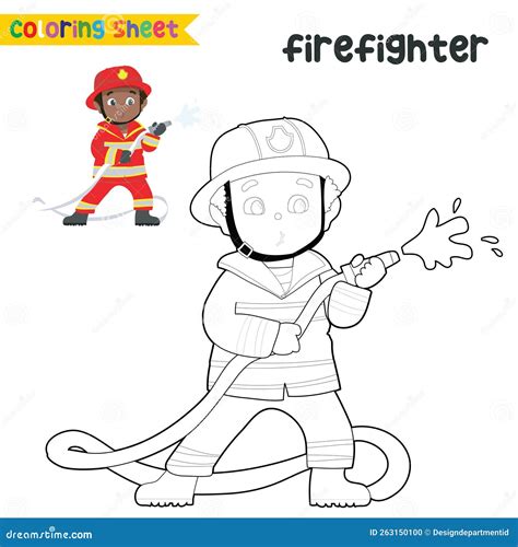 Fireman Coloring Sheet