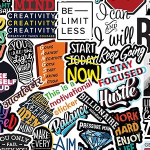 CodersParadise Vinyl Pack Of 58 - Motivation Inspiration Stickers For ...
