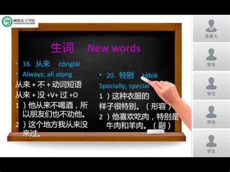 《汉语口语速成》 基础篇 第1课 认识一下 第二节 Online, Learning Chinese