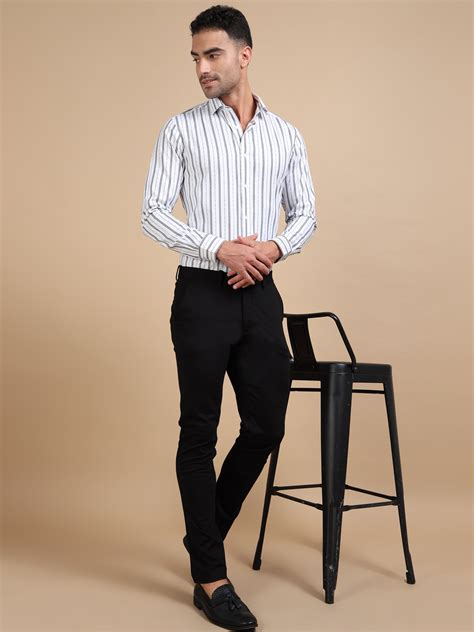 Black White Stripe Shirt – Kaapus