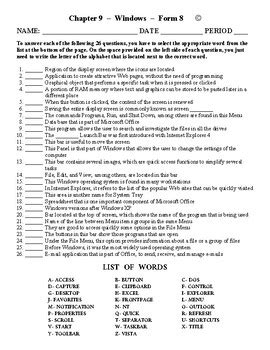 Image result for Worksheet Using Computer Matching