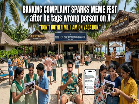 'Don't bother me, I am on vacation': Man's banking complaint sparks ...
