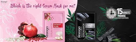 Buy Raaga Trusted by Experts Face Serum Sheet mask with Pomergranate ...