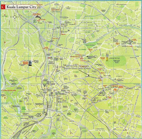 Kuala Lumpur City Tourist Map - Kuala Lumpur City Malaysia • mappery