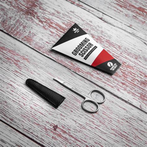 Round Safety Tip Scissor for Nose Hairs, Beard & Mustache| RUBAB MEN