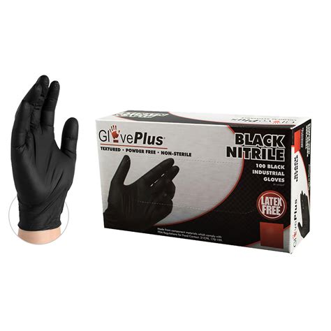 GlovePlus® Black Nitrile Glove | Battery Guys