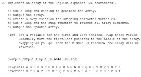 Image result for Alphabet in Array