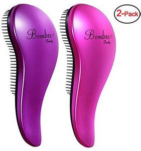 BOMBEX Detangling Brush - 2-Piece Value Set - Wet Detangling Hair Brush ...