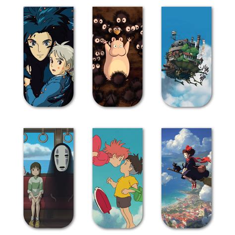 Studio Ghibli Magnetic Bookmark (Set of 6) – OneOclock.in