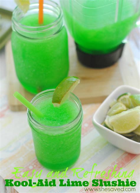 Make yummy homemade lime slushie drinks for the family this summer, a ...