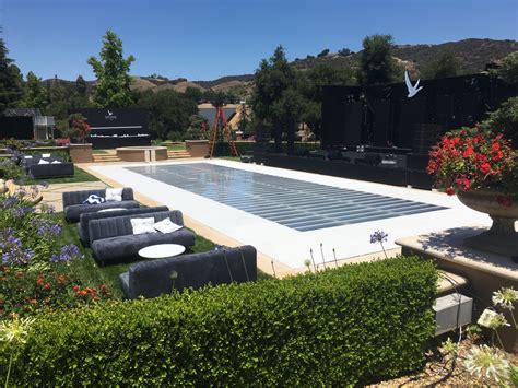 Dance Floor Pool Cover Rental-Plexi Glass Acrylic Hard Covers 818-636 ...