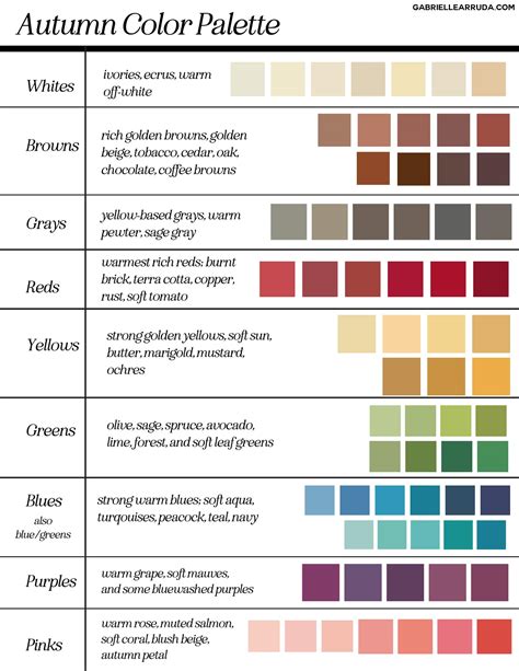 What Is An Autumn Color Palette