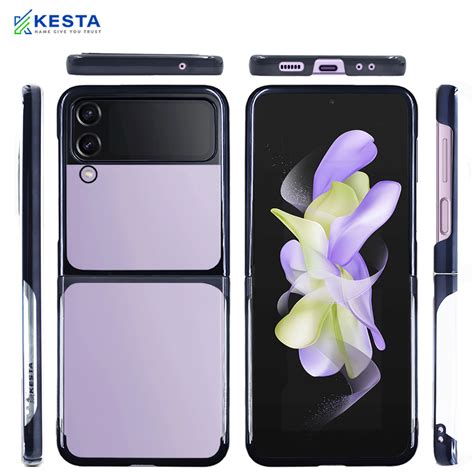 Samsung Z Flip 6 Cover - Noble Black Transparent Case (Slim Clear Case)