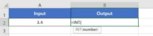 Image result for Int Function Excel