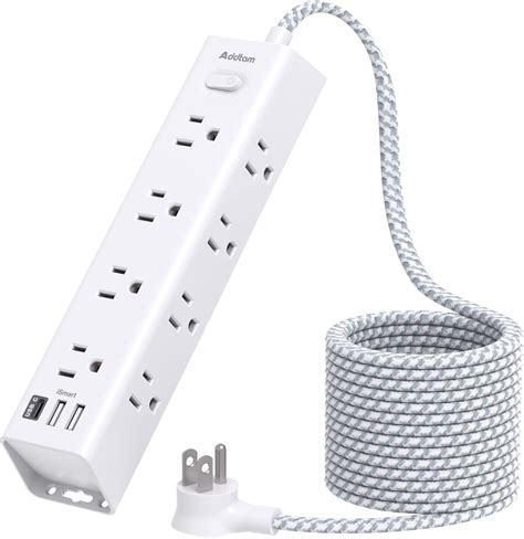 Surge Protector Power Strip - 10 FT Extension Cord, Power Strip with 12 ...