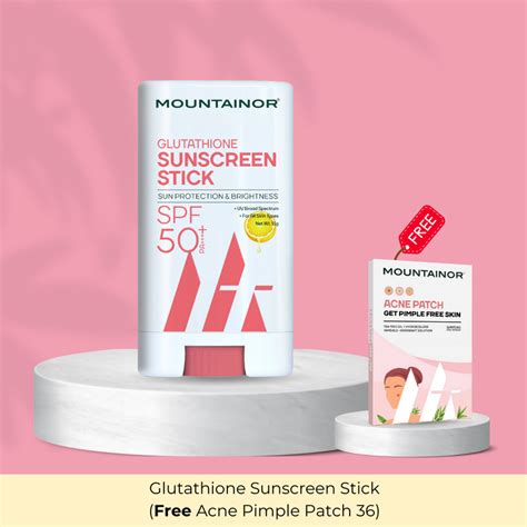 SPF 50+ Glutathione Sunscreen Stick 🌞 Sun Protection & Brightness || G