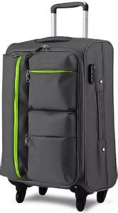 SATRADING Travel Bag M Size (H-58, W-37) Grey Cabin Suitcase 4 Wheels ...