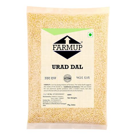 Farmup Urad Dal | Split Urad Without Skin (900g Pack of 1) : Amazon.in ...