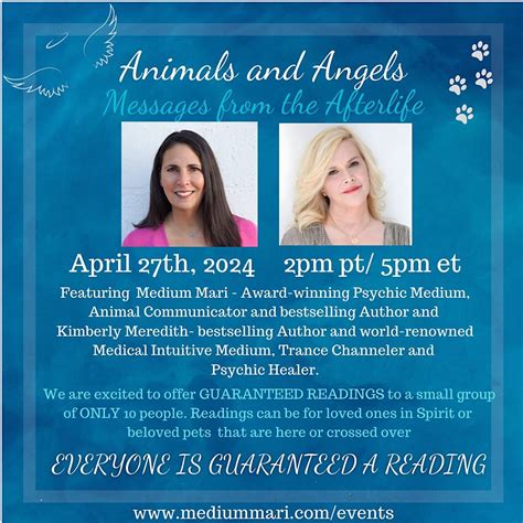 Animals and Angels Messages from The Afterlife, April 27 2024 | Online ...