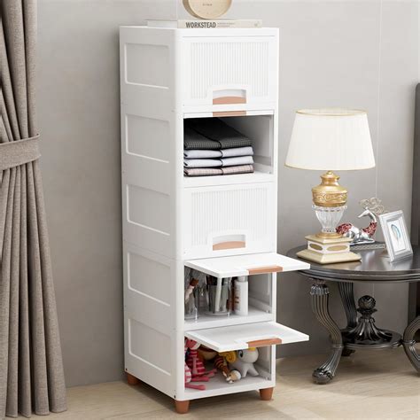 JD FRESH 5 Tier Foldable Organizer for Clothes/Modular Kitchen Storage ...