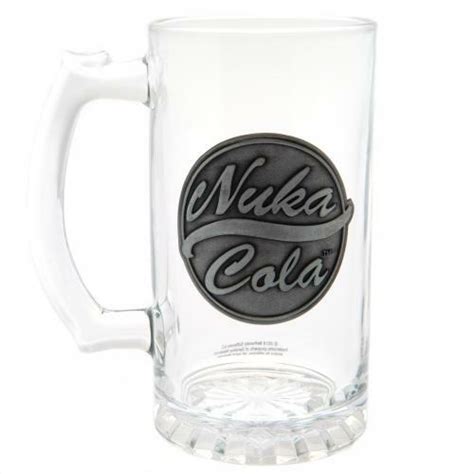 Buy Fallout Glass Tankard Nuka Cola 500ml Metal Logo Official Licensed ...