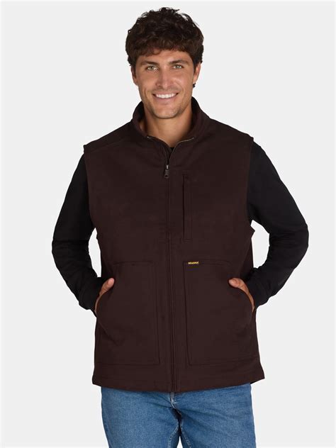 Brahma Men's Work Vest with Zip-Up Pockets, Sizes S-3XL, Comfortable ...