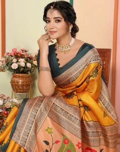 Kalamkari Sarees (कलमकारी साड़ी) - Buy Kalamkari Cotton/Silk/Crepe ...