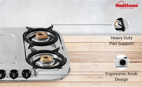 SUNFLAME ENTERPRISES PVT LTD Spectra Plus Stainless Steel 4 Burner Gas ...