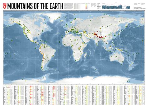 World Map Of Mountains
