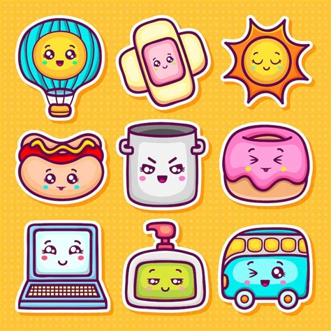 Images de Autocollant emoji kawaii – Téléchargement gratuit sur Freepik