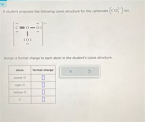 Solved A student proposes the following Lewis structure for | Chegg.com