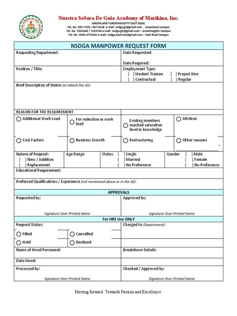 Image result for Manpower Requisition Form